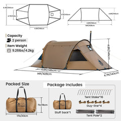 OneTigris Raven Nest waterproof seams demonstrate 3000mm rating for all-weather protection.