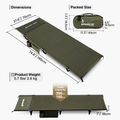 ONETIGRIS SUPRAGRIS wide bed demonstrates ample sleeping space for comfort.