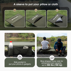 ONETIGRIS SUPRAGRIS durable fabric highlights dirt and water resistance for outdoors.