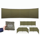 Onewind Camping Windbreak setup blocks wind for a comfortable camp