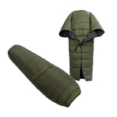 OneWind footbox-closed sleeping bag demonstrates compact warmth for cold nights.