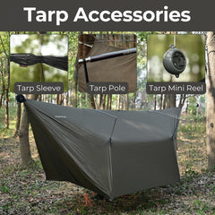 OneWind hammock tarp 12x10 waterproof coverage helps keep gear dry in wet conditions