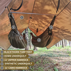 onewind hammock tarp ground coverage 102in x 94in for spacious interior