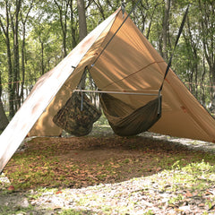 onewind hammock tarp with zipper-door closed offering full weather protection
