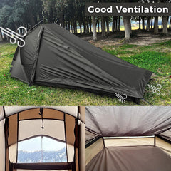 Onewind Ultralight 1P tent rainfly setup highlights quick weather protection during showers