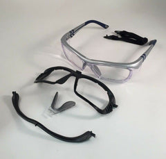 OnGuard OG-225SFDD silver navy frame enhances visibility in bright workshops