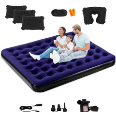 Onirii king-size camping air mattress offers spacious sleep outdoors for two