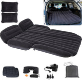 Onirii SUV air mattress shown inside a compact SUV for family road comfort.