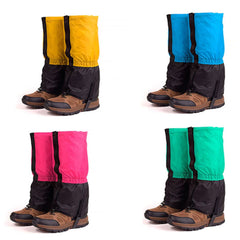 OnIUeZky waterproof Oxford fabric gaiters close-up detail.