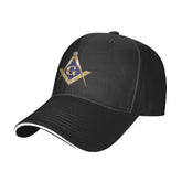 ONVOWO Masonic Baseball Hats front view in black trucker style for daily sun protection.