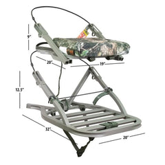Silhouette of OpenShot SD climbing treestand