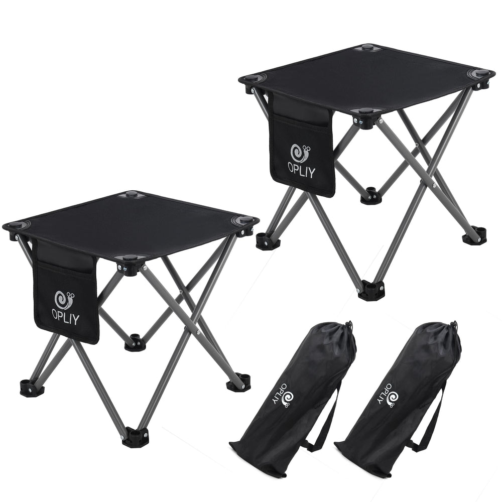 Opliy camping stool 2-pack folded-compact for easy transport