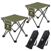 Opliy camping stool 2-pack folded in carry bag for easy transport