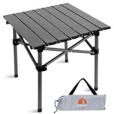 Opliy folding camping table top view shows a durable surface ideal for meals and prep