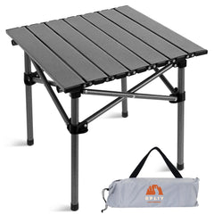 Opliy folding camping table top view shows a durable surface ideal for meals and prep