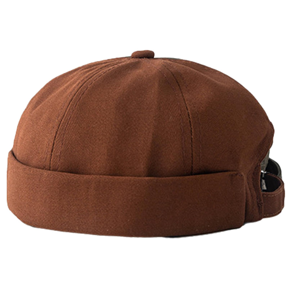 Opreng adjustable unisex hip-hop docker hat in orange - front view