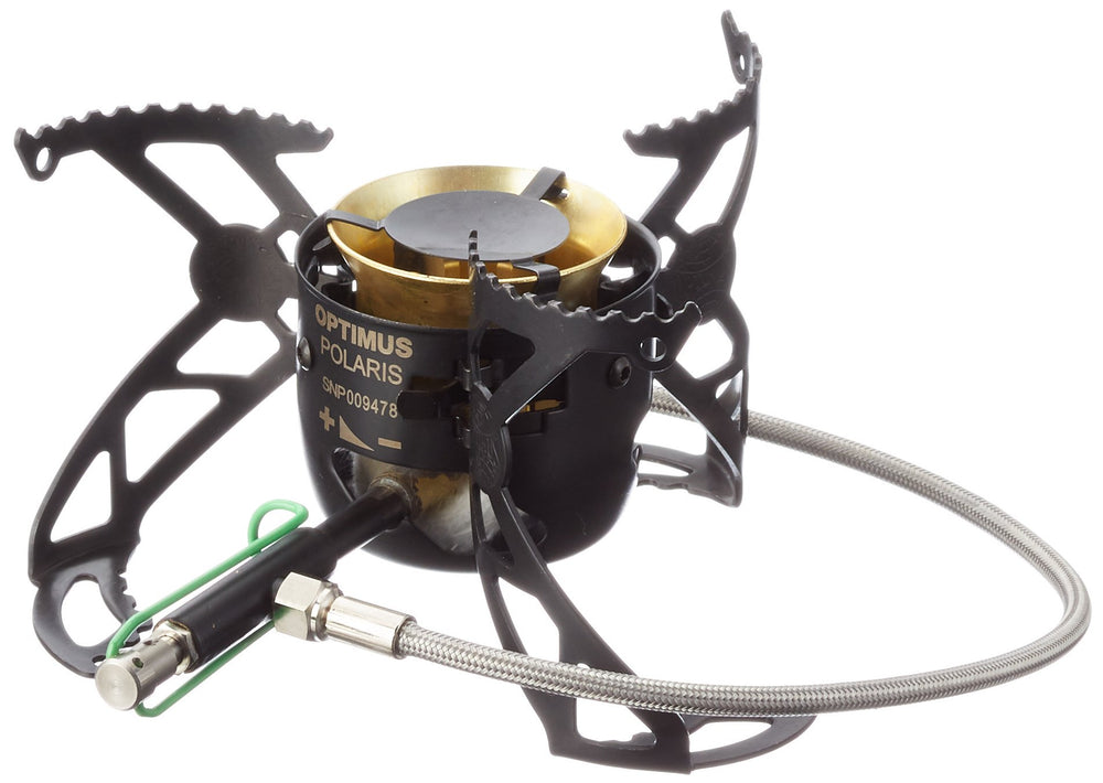 Optimus Polaris Optifuel stove multi-fuel capability enables versatile outdoor cooking.