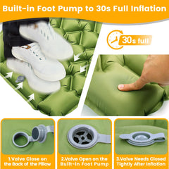 Oramoose sleeping pad 30-second inflation highlight fast setup