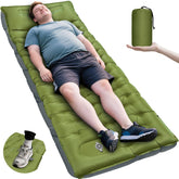 Oramoose camping sleeping pad 6inch thick offers plush ground comfort for rough campsites.