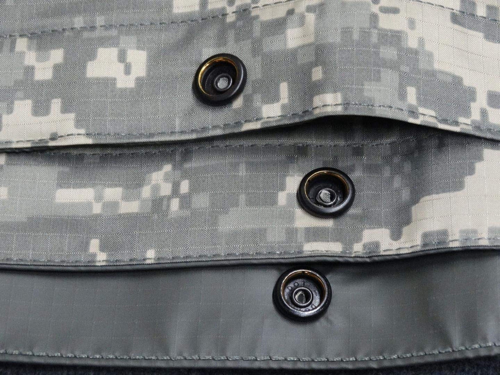 ORC USGI tarp ACU foliage sand front view, versatile shelter material for outdoor use.