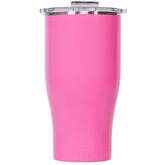 ORCA Chaser Cup 27 oz front view with pink-clear finish and condensation-free grip