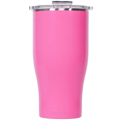 ORCA Chaser Cup 27 oz front view with pink-clear finish and condensation-free grip