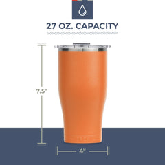 ORCA Chaser Cup lid close demonstrates silicone gasket for a leak-proof seal