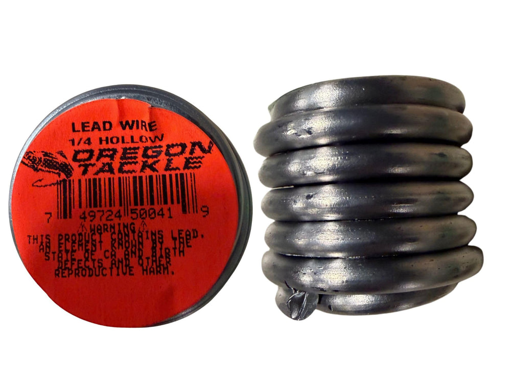 Oregon Tackle Mfg Pencil Lead Coils Hollow enables fast bait descent for river, lake, and ocean trolling