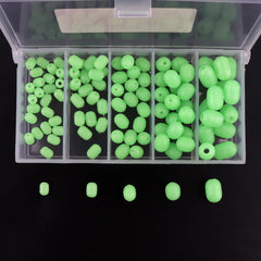 Beads rigged on line for night sea fishing