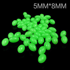 Beads measuring 5x8 mm oval shape with 1 mm aperture