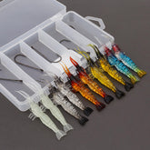 OriGlam Soft Shrimp Lure Rig set – display of 10 pieces