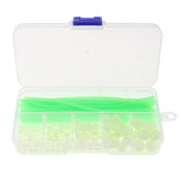 OriGlam Luminous Fishing Beads kit with 150 beads and 20 silicone tubes
