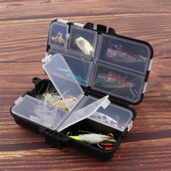 Double-layer tackle box with 9 compartments