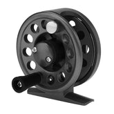 OriGlam Fly Fishing Reel front view in black