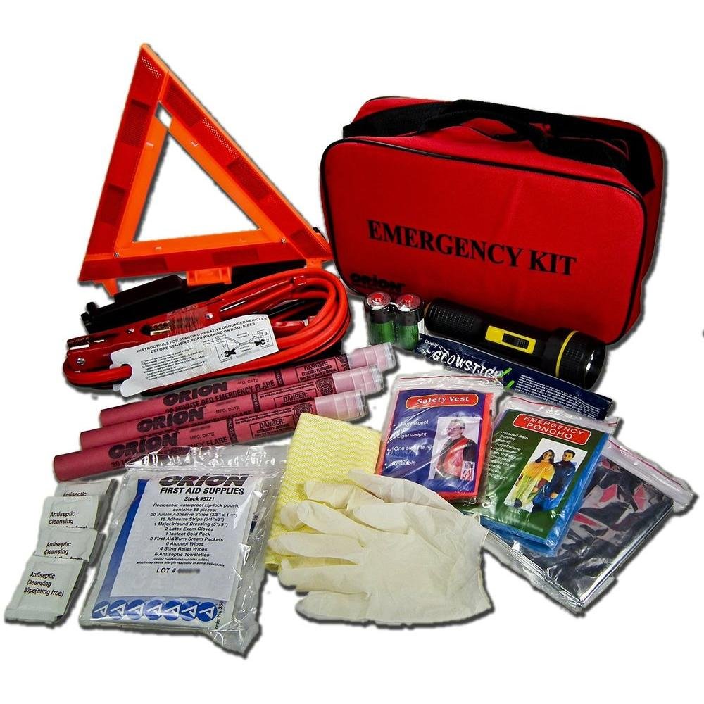 Orion Safety 8901 kit front view showing compact trunk-ready design for easy storage.