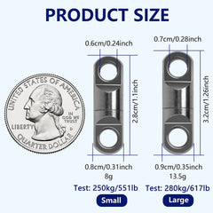 Brass body heavy-duty swivels with black nickel finish