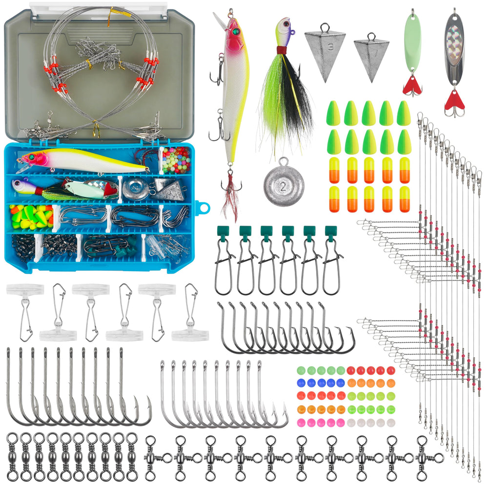 OROOTL 151-piece saltwater tackle box open showing contents