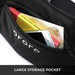 ORORO heated hand muff with zip pockets for secure storage on outdoor events