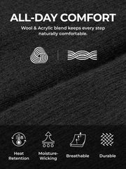 ORORO heated socks flat heating-elements close-up shows unobtrusive warmth cables.