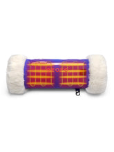 ORORO heated hand warmer pouch in blue, front view, for cold outdoor comfort.
