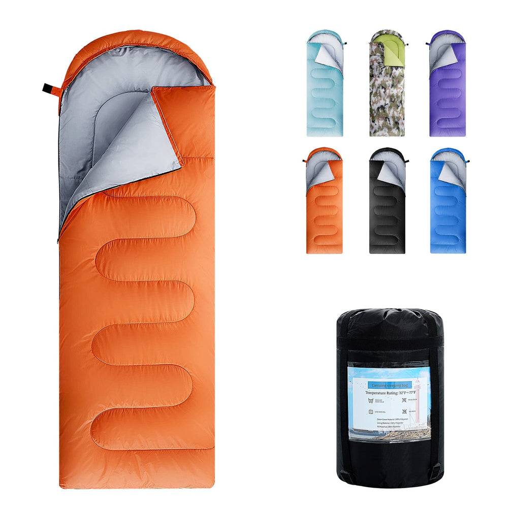 ORTHOMTEX sleeping bag hood detail shows enhanced warmth for cold-night camping.