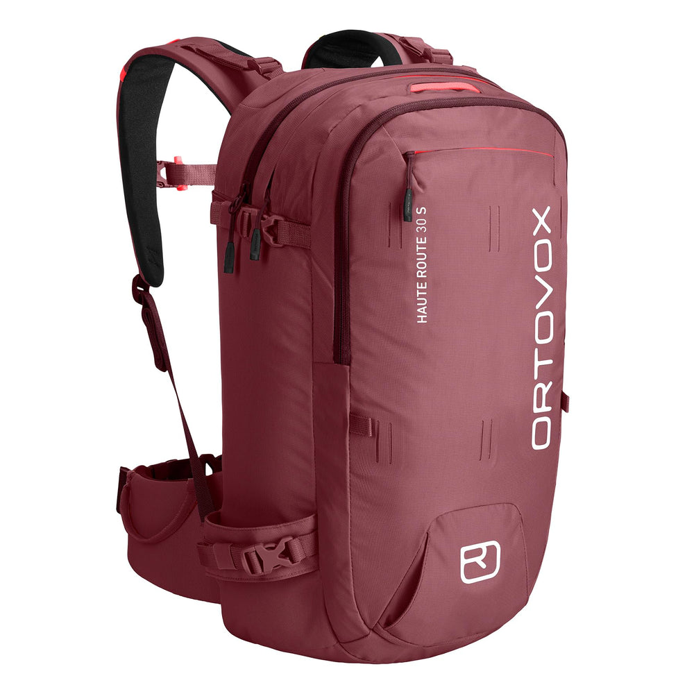 Ortovox Haute Route 30L S backpack front view highlights quick gear access