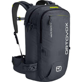 Ortovox Haute Route 32L front view showing quick-access compartments for backcountry gear.