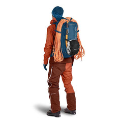 Ortovox Haute Route 40L side pocket with helmet net for on-the-go storage