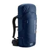 Ortovox Peak 45L front view with SWISSWOOL 3D suspension for comfort