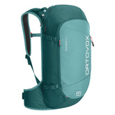 Ortovox Tour Rider 28L front access for quick gear reach on alpine days.