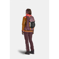 Ortovox Tour Rider 28L S backpack ski fastener access keeps bindings secure.