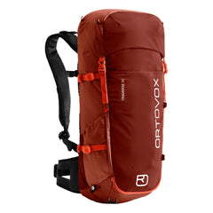 Ortovox Traverse 30L main compartment offers organized gear access for alpine climbs.
