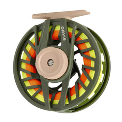 Orvis Clearwater reel IV in dark pine finish, lightweight design.