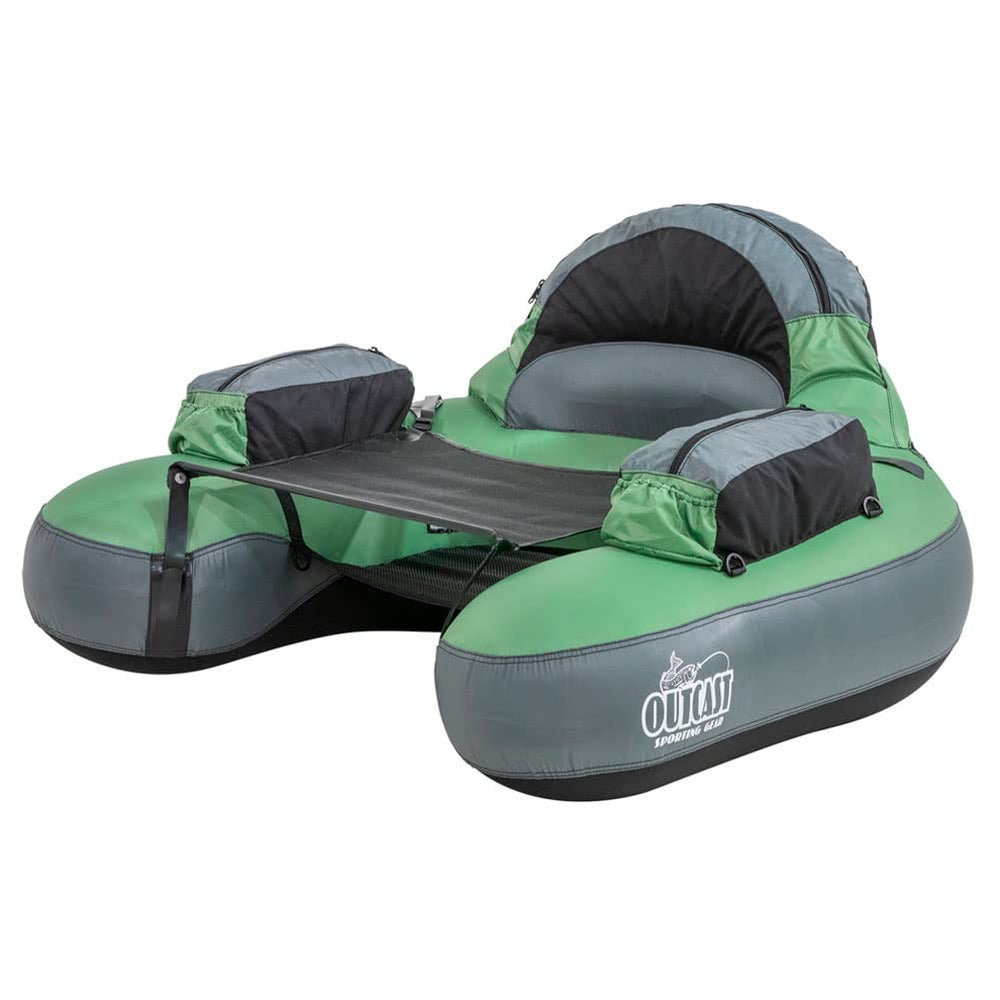 Outcast Summit float tube assembly showing U-shape design